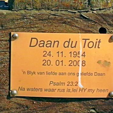 TOIT Daan, du 1954-2008