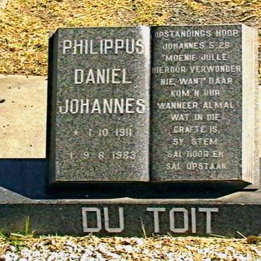 TOIT Philippus Daniel Johannes, du 1911-1983