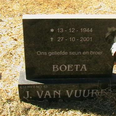 VUUREN Boeta, J van 1944-2001