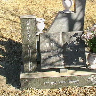 VUUREN Pieter, J van 1952-1995