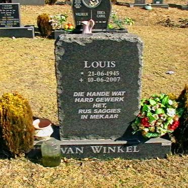 WINKEL Louis, van 1945-2007