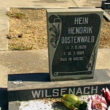 WILSENACH Hein Hendrik Oostenwald 1920-1985