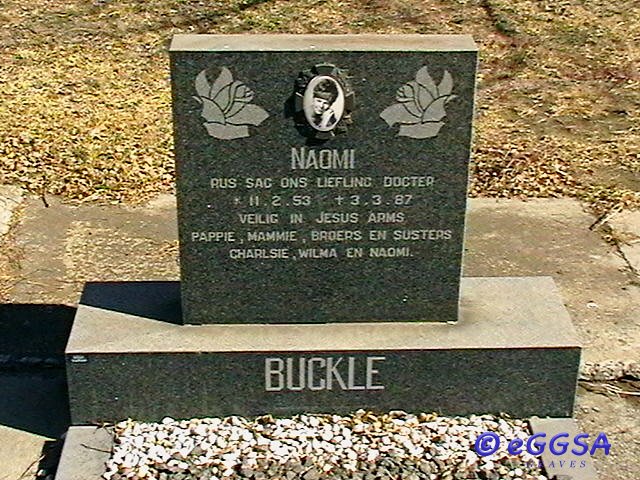 BUCKLE Naomi 1953-1987