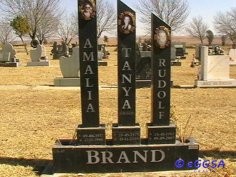 BRAND Rudolf 1982-2007 &amp; Tanya KRUGER 1979-2007 :: BRAND Amalia 1957-1998