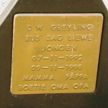 GREYLING D.W. 1992-1998