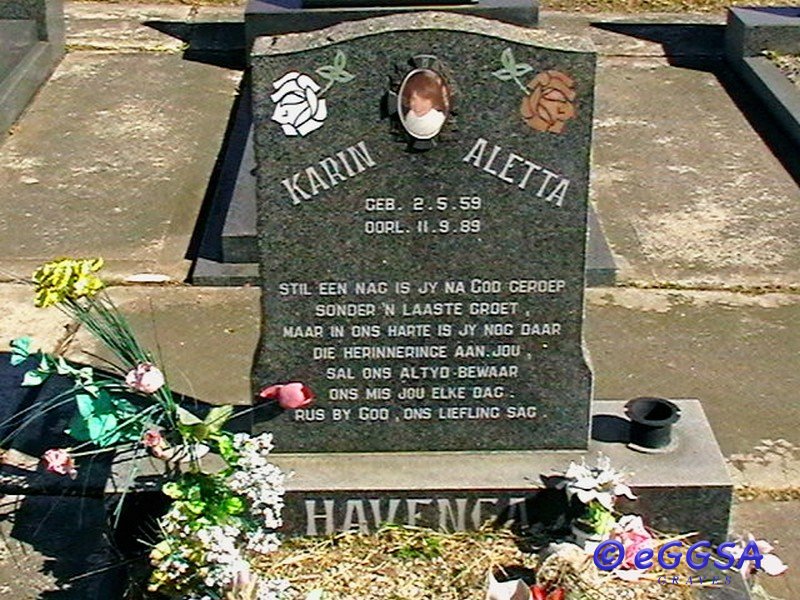 HAVENGA Karin Aletta 1959-1989