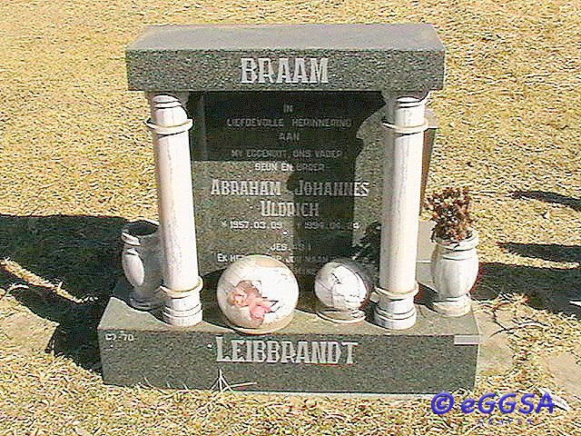 LEIBBRANDT Abraham Johannes Uldrich 1957-1994