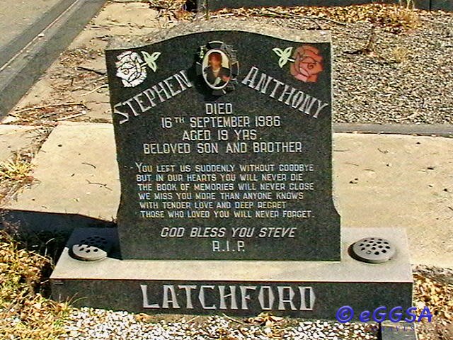 LATCHFORD Stephen Anthony -1986