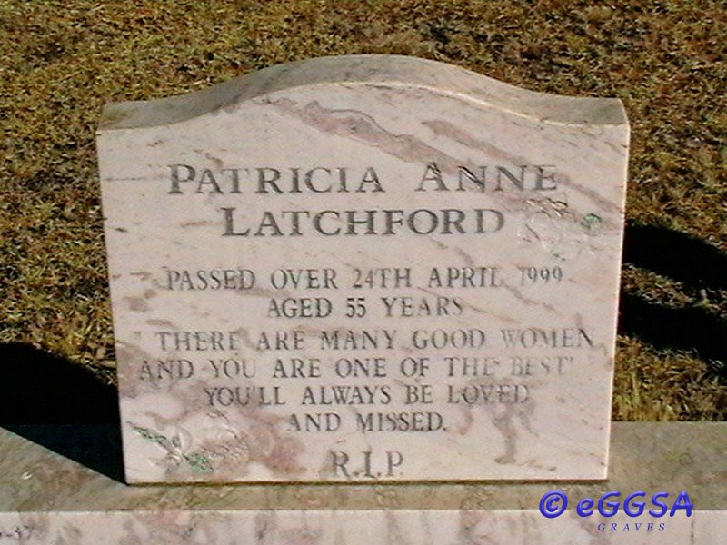 LATCHFORD Patricia Anne -1999