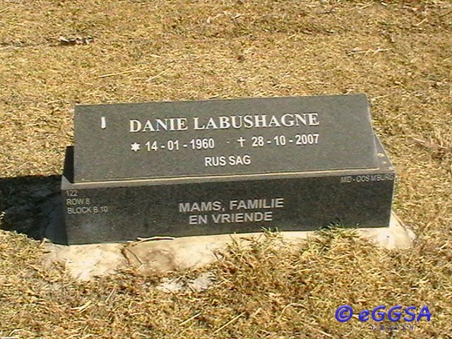 LABUSCHAGNE Danie 1960-2007