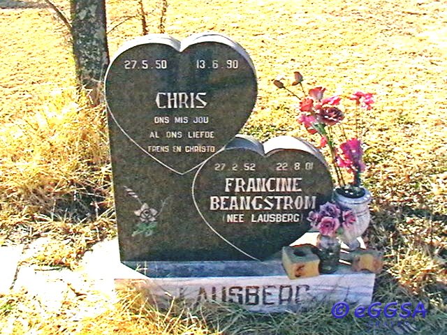 LAUSBERG Chris 1950-1990 &amp; Francine Beangstrom nee LAUSBERG 1952-2001