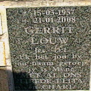 LOUW Gerrit 1957-2008