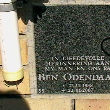 ODENDAAL Ben 1938-2007