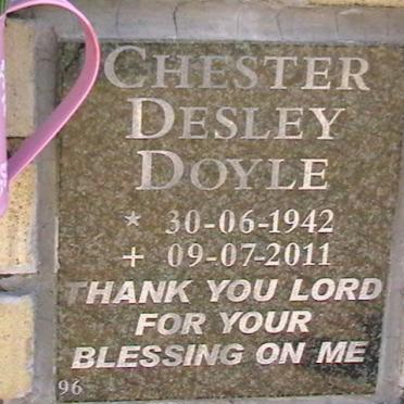 DOYLE Chester Desley 1942-2011