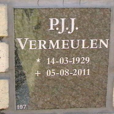 VERMEULEN P.J.J. 1929-2011