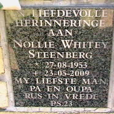 STEENBERG Nollie Whitey 1953-2009