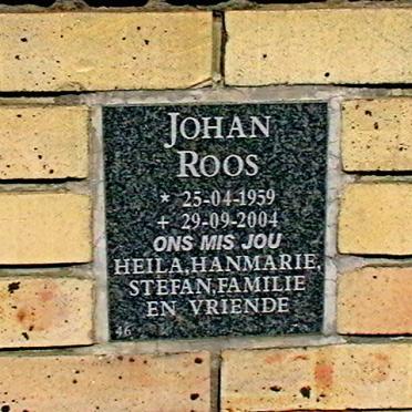 ROOS Johan 1959-2004