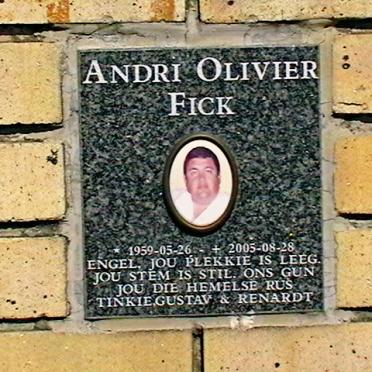 FICK Andri Olivier 1959-2005