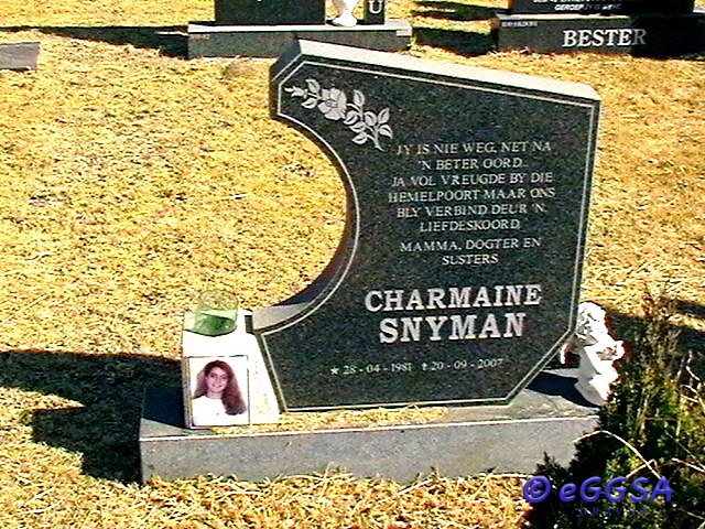 SNYMAN Charmaine 1981-2007