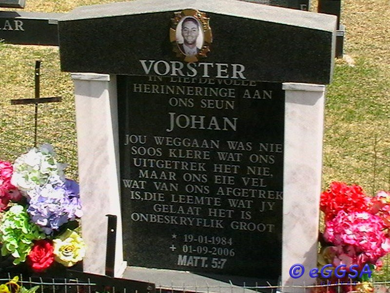 VORSTER Johan 1984-2006