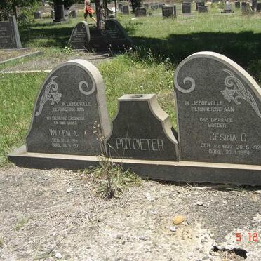 POTGIETER Willem A. 1919-1971 &amp; Gesina C. VAN DER NEST 1921-1994