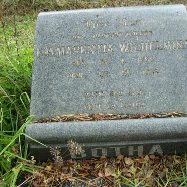 BOTHA Emmarentia Wilhelmina 1883-1954