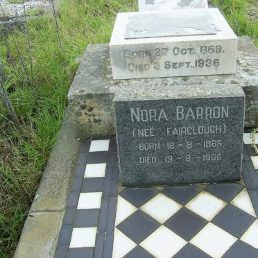 BARRON Nora nee FAIRCLOUGH 1885-1966