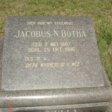 BOTHA Jacobus N. 1887-1966