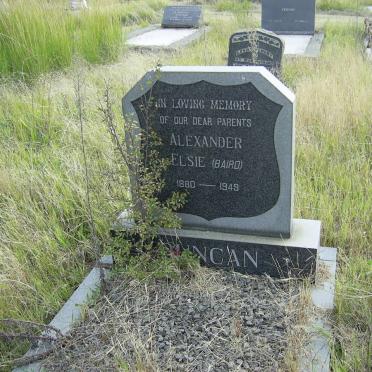 DUNCAN Alexander 1880-1949 &amp; Elsie BAIRD 1880-1949