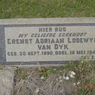 DYK Erenst Adriaan Lodewyk, van 1890-1943