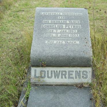 LOUWRENS Cornelius Petrus 1863-1957