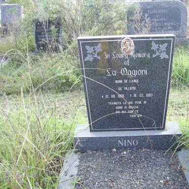 OGGIONI Lu 1930-1993 formerly DE VILLIERS nee DE LANGE