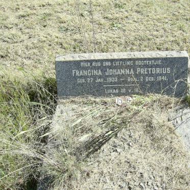 PRETORIUS Francina Johanna 1933-1941