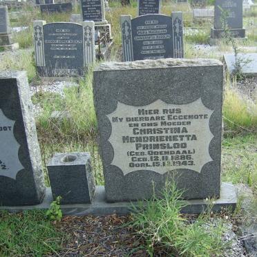 PRINSLOO Christina Hendriehetta nee ODENDAAL 1886-1943