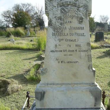 PREEZ Susara Johanna Isabella, du nee CRONJE -1932