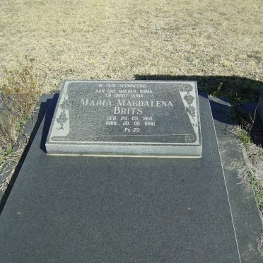 BRITS Maria Magdalena 1914-1996