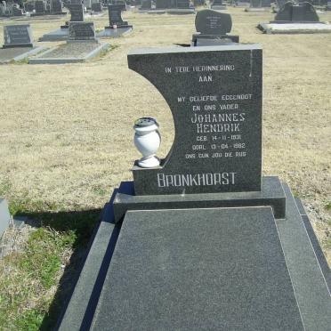 BRONKHORST Johannes Hendrik 1931-1982