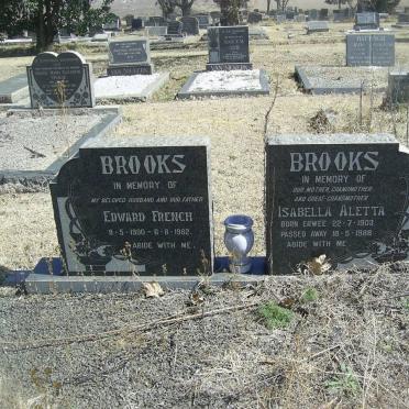 BROOKS Edward French 1900-1962 &amp; Isabella Aletta 1903-1988