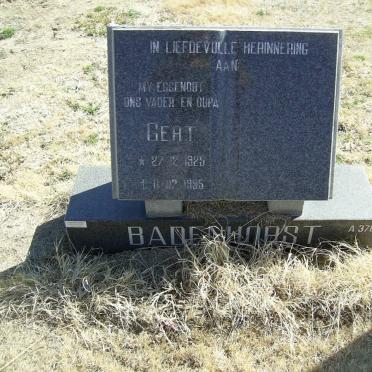 BADENHORST Gert 1925-1995