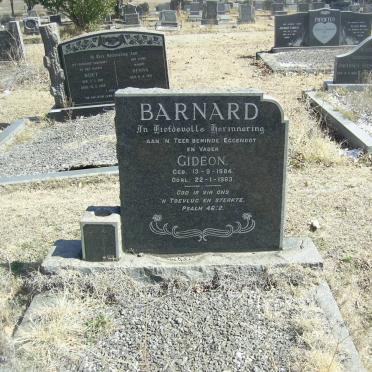 BARNARD Gideon 1884-1963