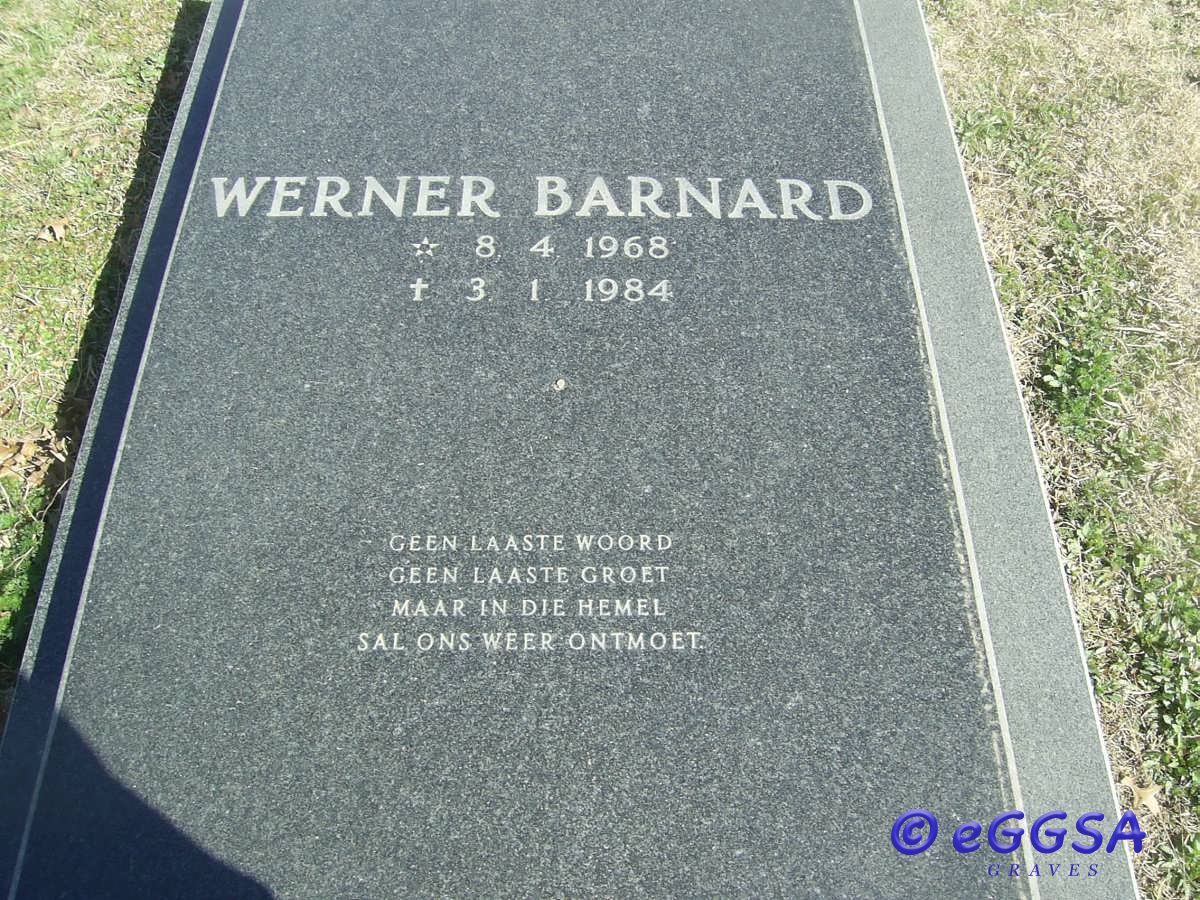 BARNARD Werner 1968-1984