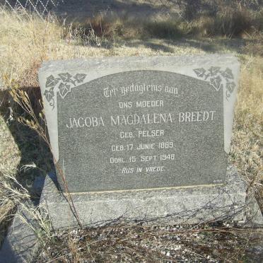BREEDT Jacoba Magdalena nee PELSER 1869-1948