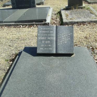 BEER Zacharius Andreas, de 1914-1968