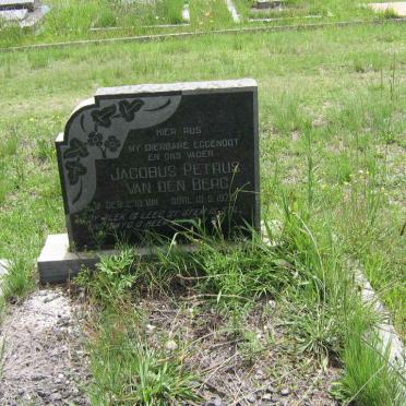 BERG Jacobus Petrus, van den 1911-1973