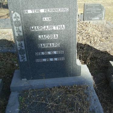 BARNARD Margaretha Jacoba 1896-1995