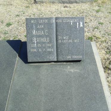 BERTHOLD Maria C. 1912-1984
