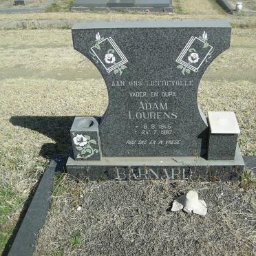 BARNARD Adam Lourens 1945-1987