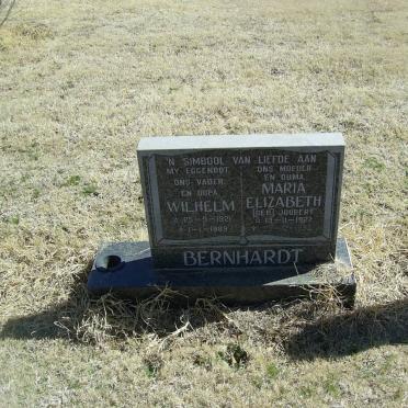 BERNHARDT Wilhelm 1921-1989 &amp; Maria Elizabeth JOUBERT 1927-