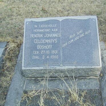 BOSHOFF Hendrik Johannes Geldenhuys 1931-1955