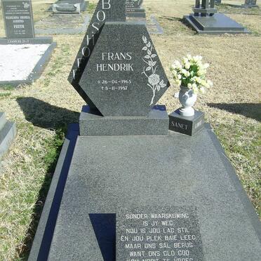BOSHOFF Frans Hendrik 1965-1987